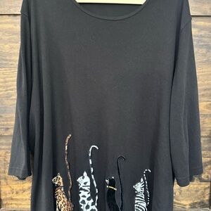 Needle & Thread Black Top